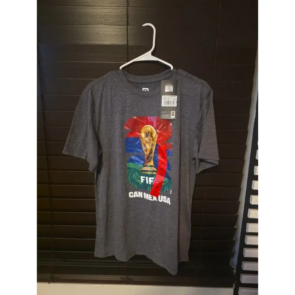 FIFA World Cup 2026 USA Canada Mexico Graphic Tee Mens Medium New